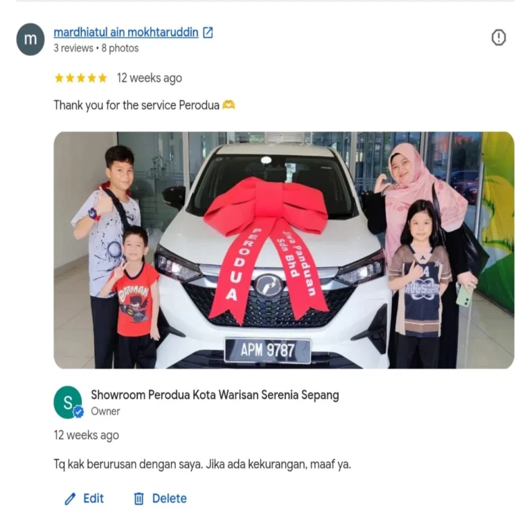 perodua kota warisan Selangor