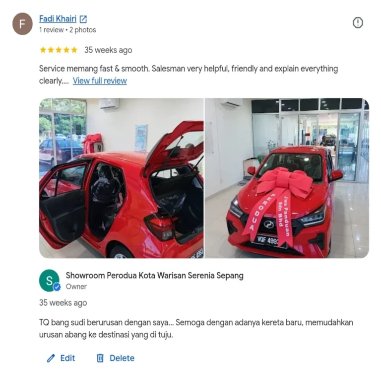 perodua kota warisan Selangor