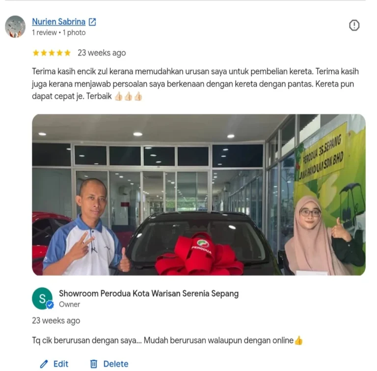 perodua kota warisan Selangor
